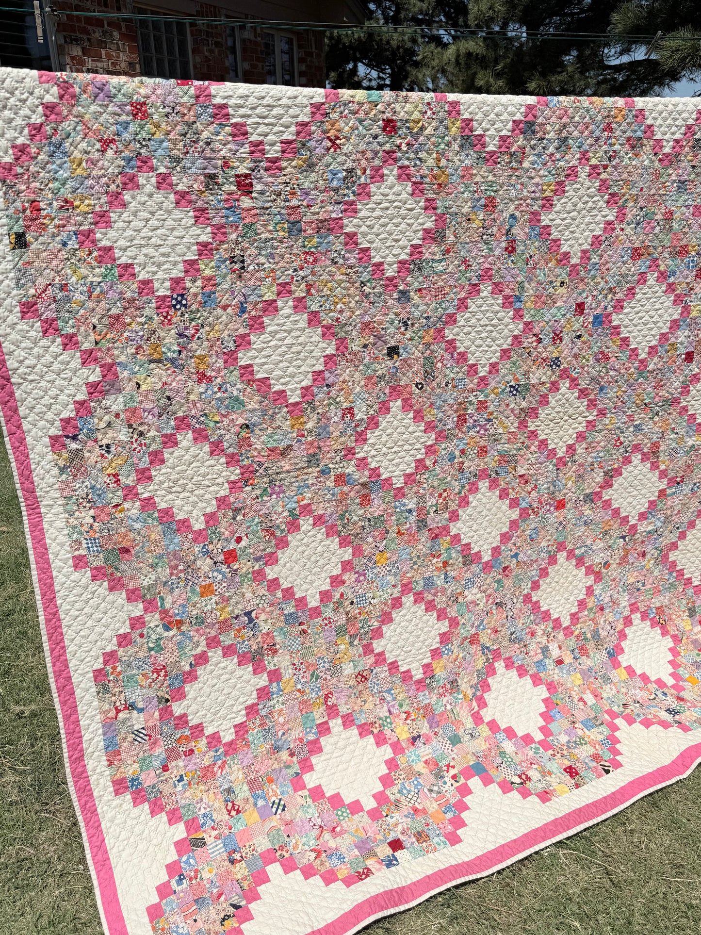 Super Postage Stamp Irish Chain Quilt