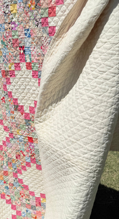 Super Postage Stamp Irish Chain Quilt