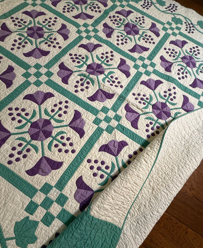 Delightful 9 Block Honeysuckle Quilt