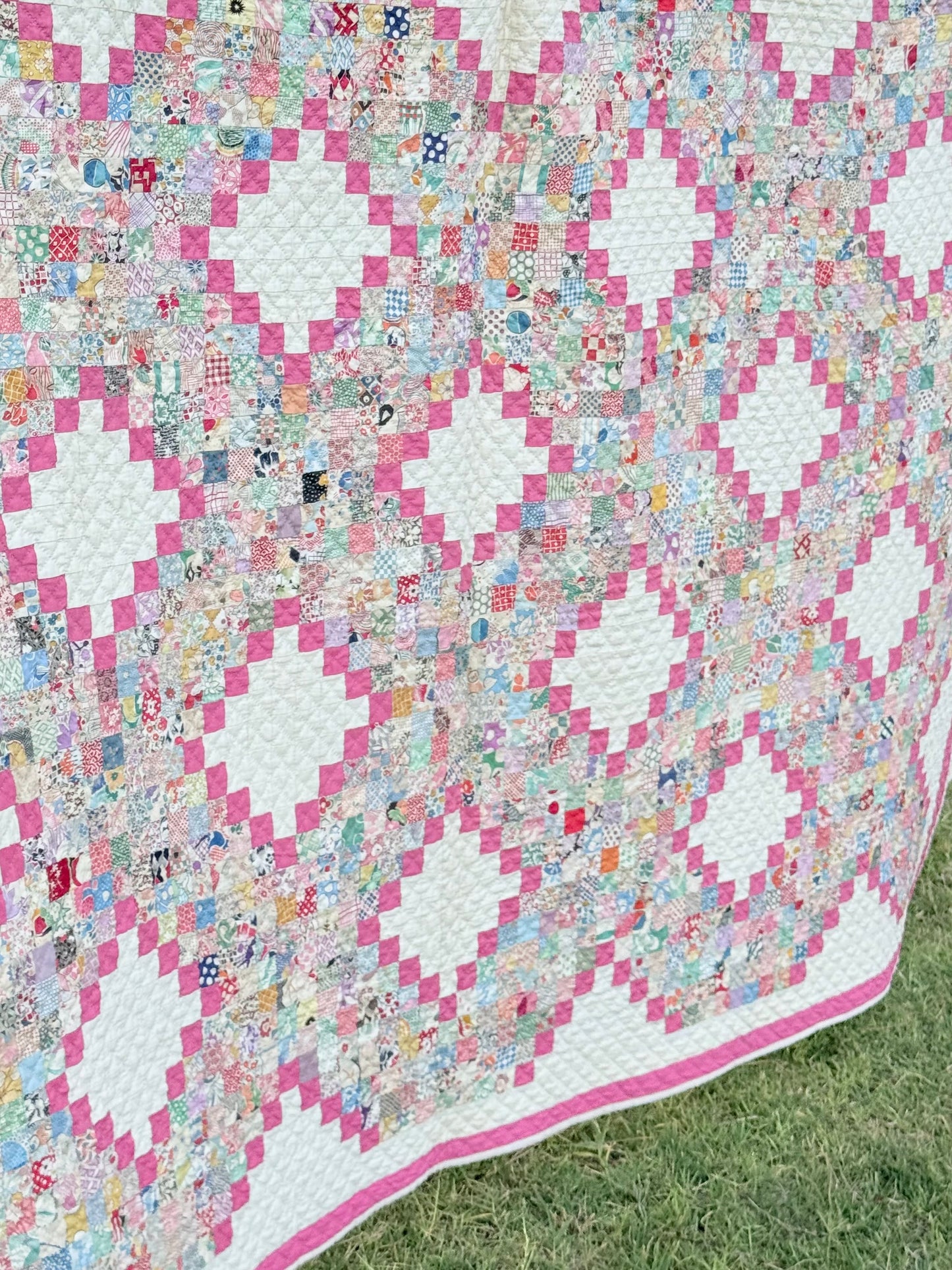 Super Postage Stamp Irish Chain Quilt