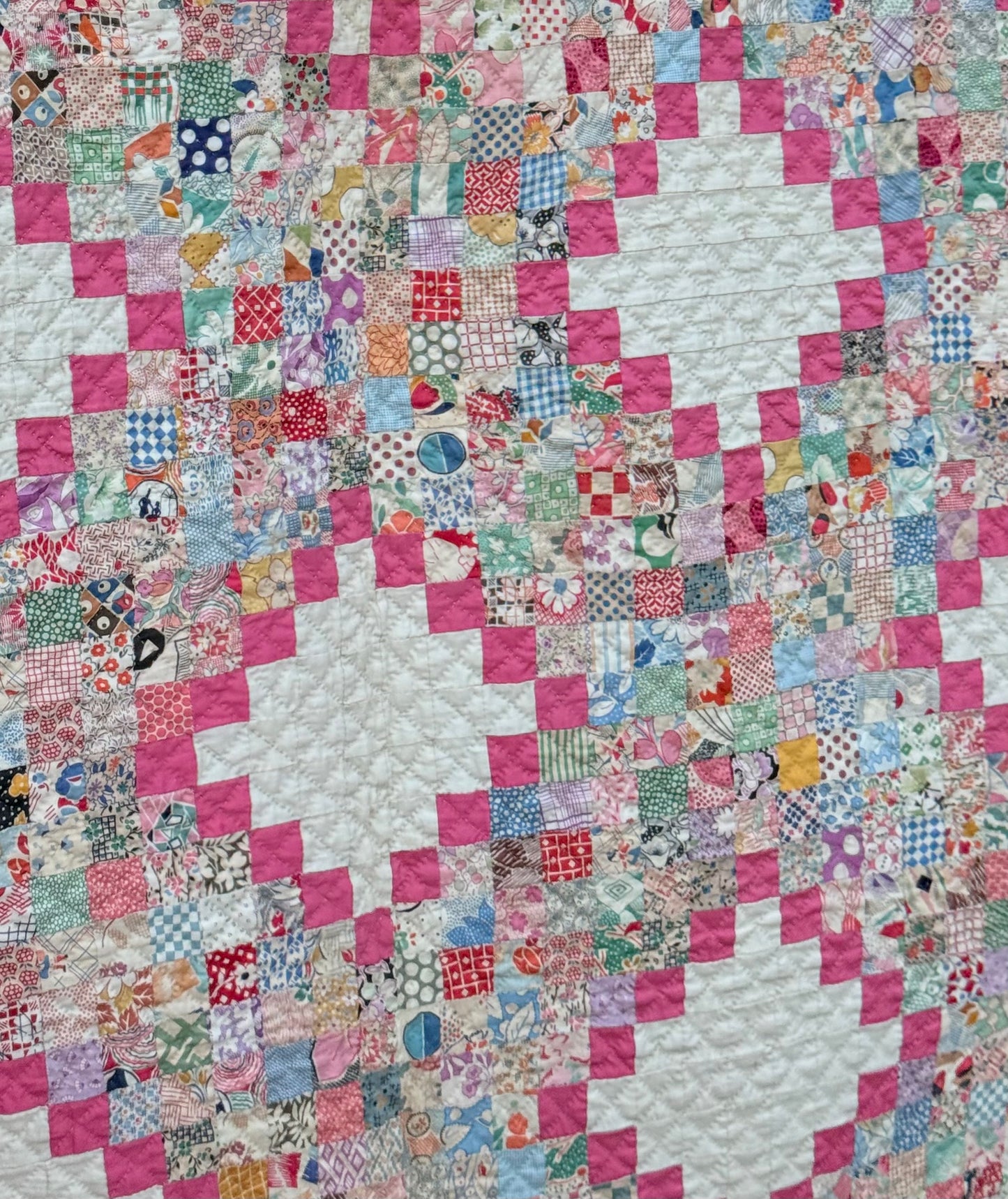 Super Postage Stamp Irish Chain Quilt