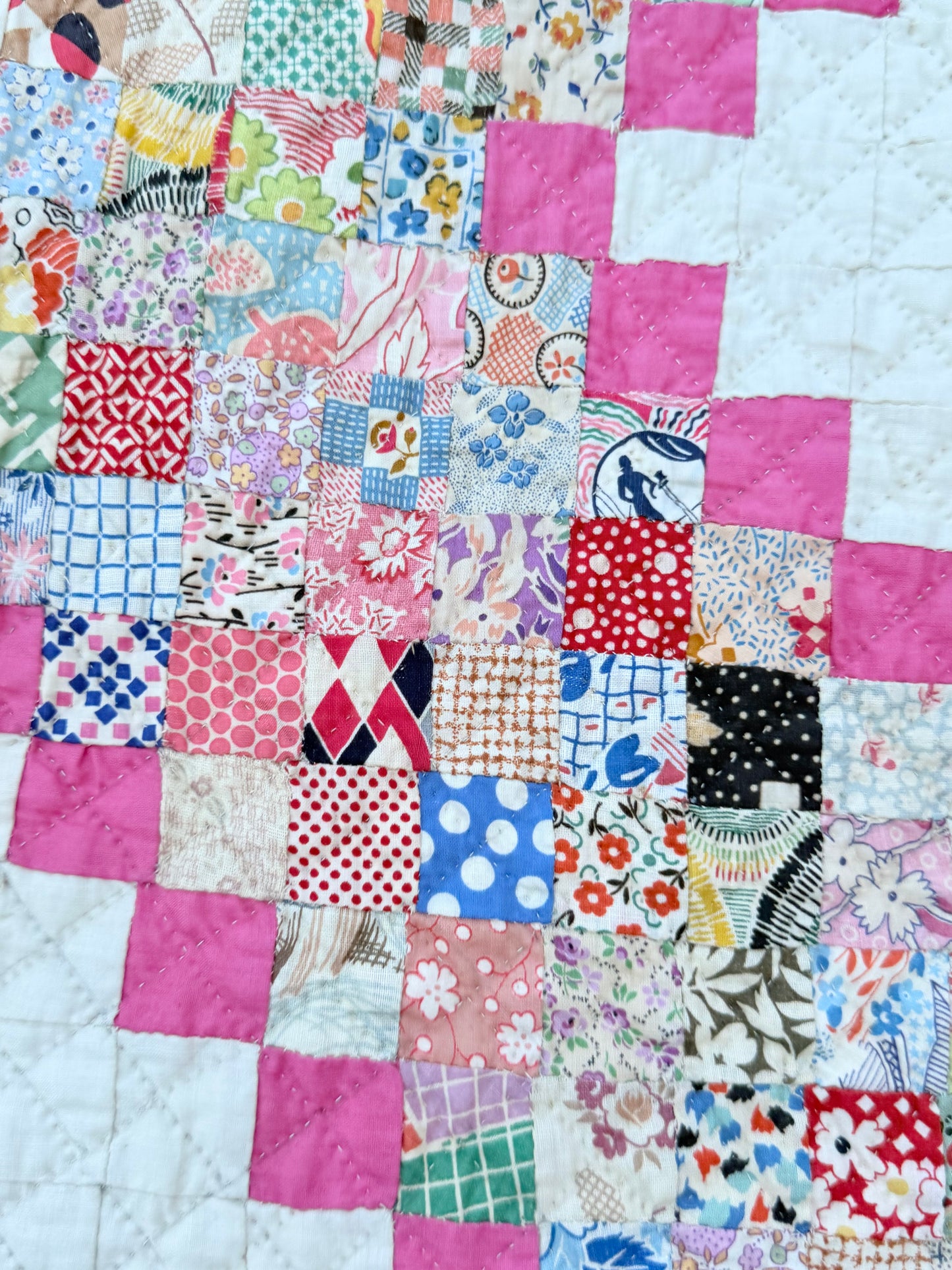 Super Postage Stamp Irish Chain Quilt