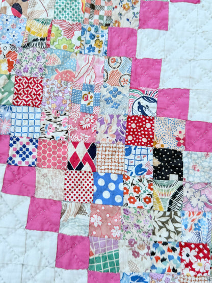 Super Postage Stamp Irish Chain Quilt
