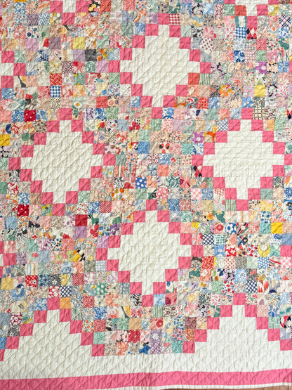 Super Postage Stamp Irish Chain Quilt