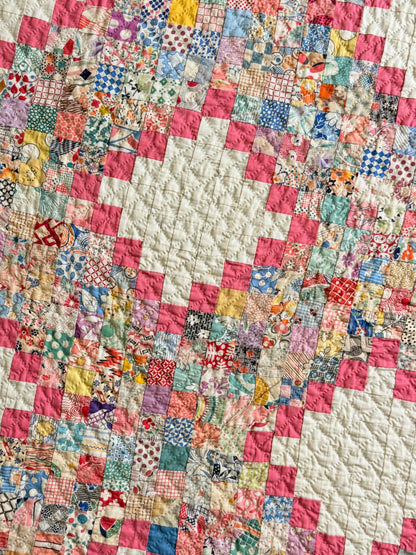 Super Postage Stamp Irish Chain Quilt