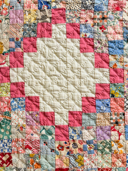 Super Postage Stamp Irish Chain Quilt