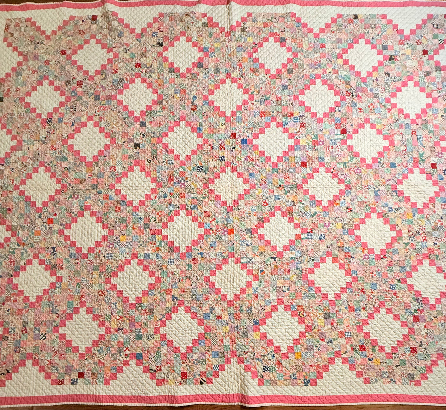 Super Postage Stamp Irish Chain Quilt