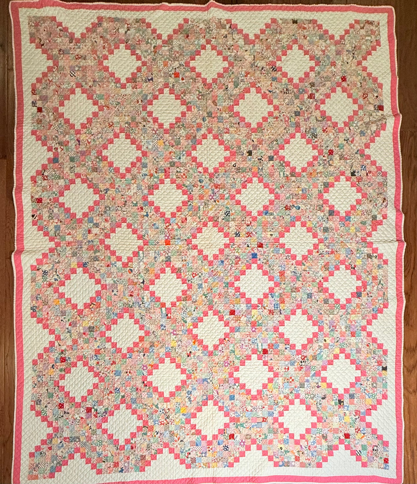 Super Postage Stamp Irish Chain Quilt