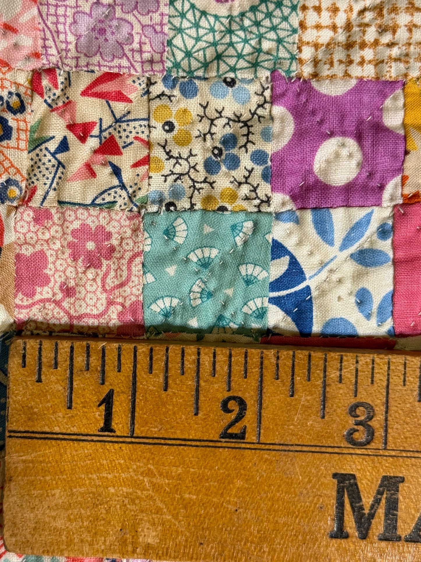 Super Postage Stamp Irish Chain Quilt