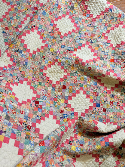 Super Postage Stamp Irish Chain Quilt