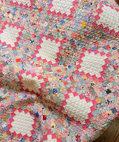 Super Postage Stamp Irish Chain Quilt