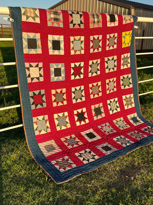 Eight Point Variable Stars Southern Country Quilt