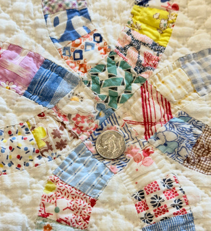 Small Scale Double Wedding Ring Quilt