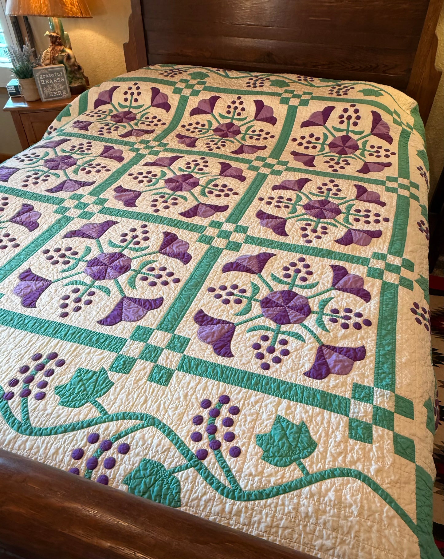Delightful 9 Block Honeysuckle Quilt