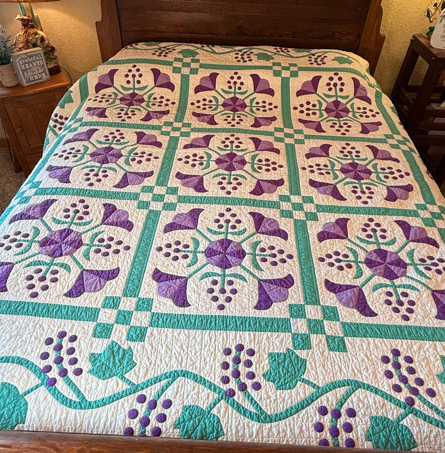 Delightful 9 Block Honeysuckle Quilt
