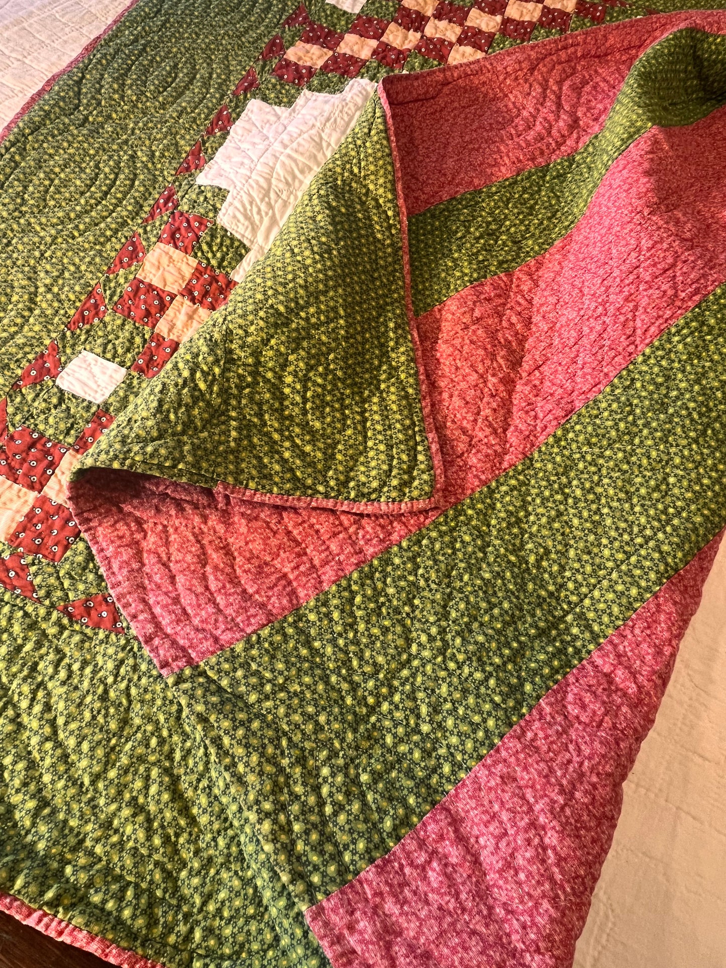 Triple Irish Chain Crib Quilt
