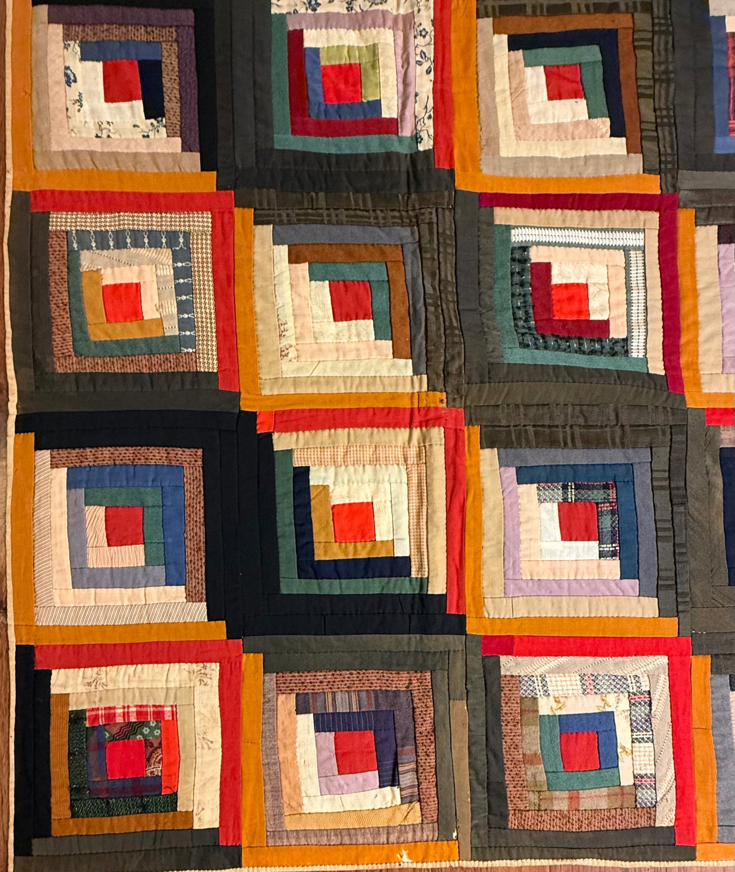 Barn Raising Log Cabin Quilt