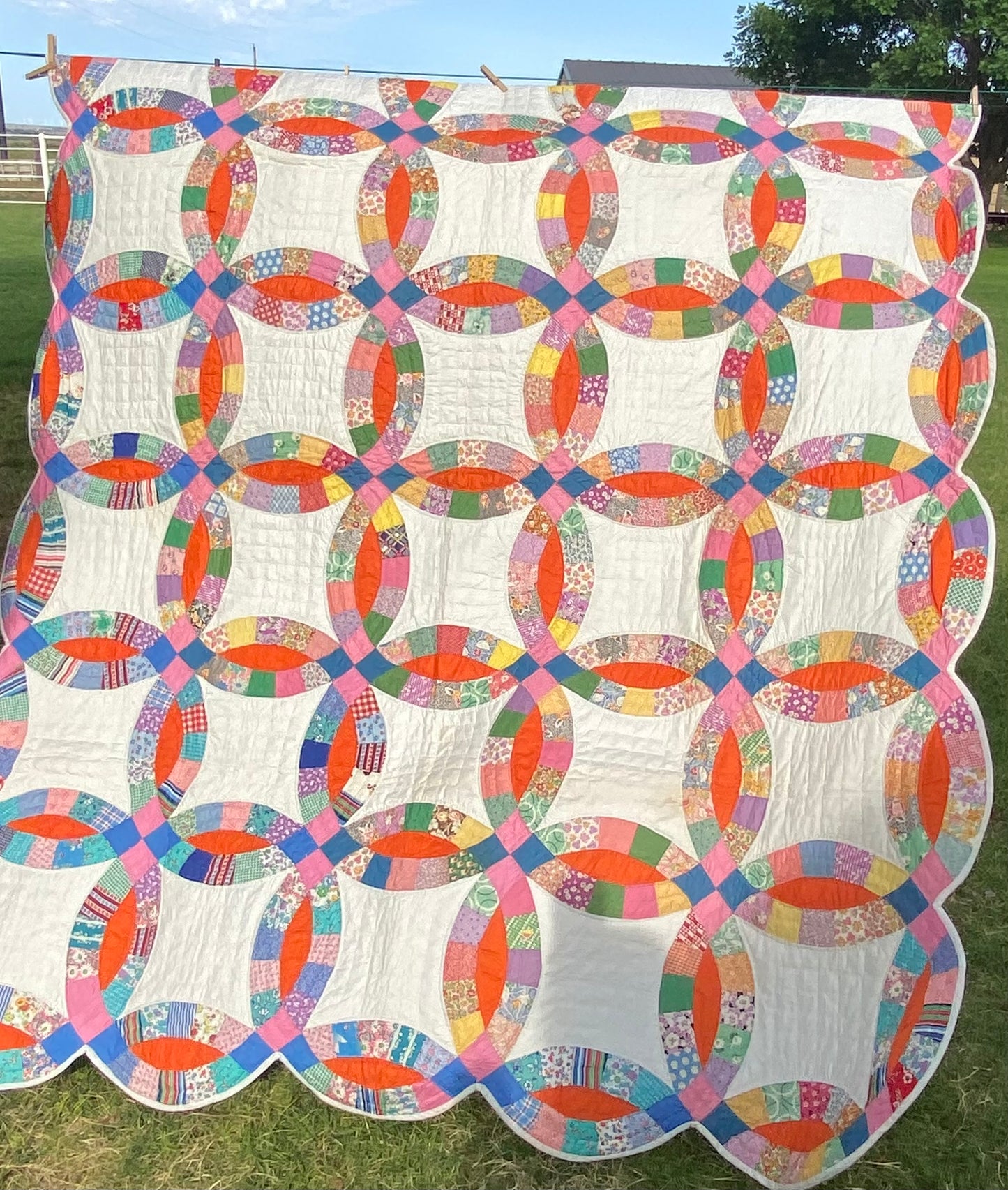 Double Wedding Ring Quilt