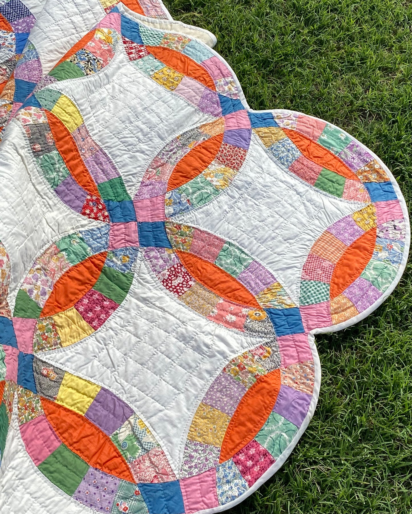 Double Wedding Ring Quilt