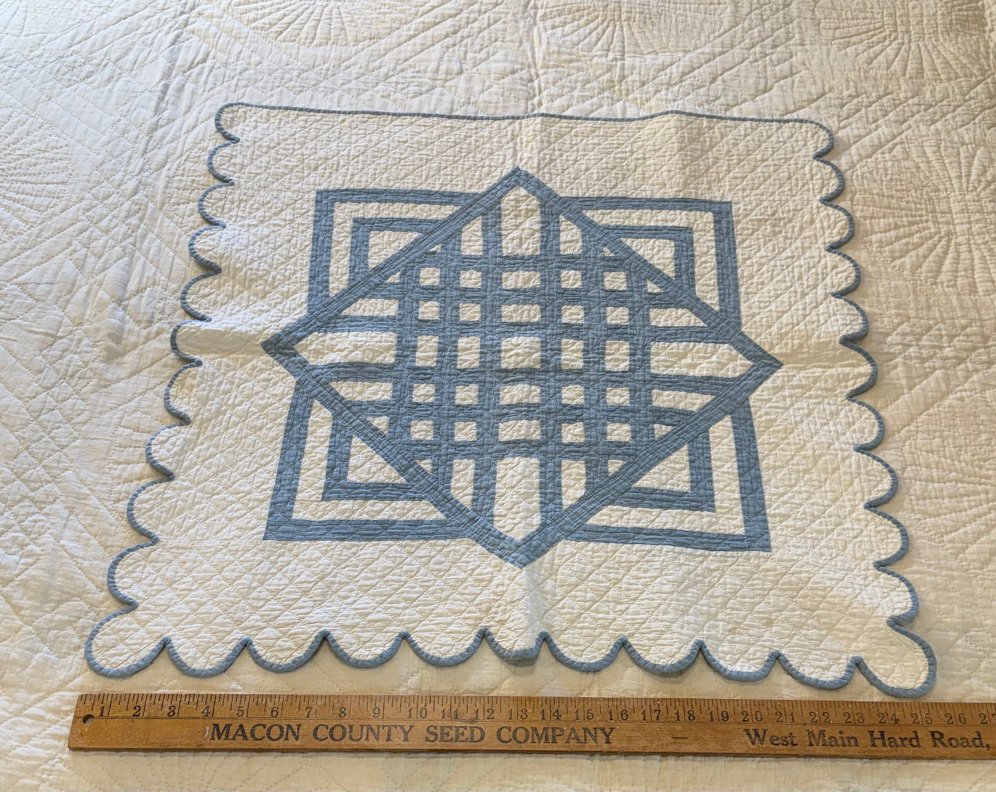Carpenters Square in a Square Crib Quilt