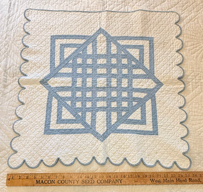Carpenters Square in a Square Crib Quilt