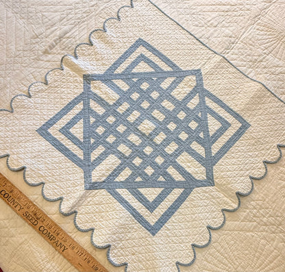 Carpenters Square in a Square Crib Quilt