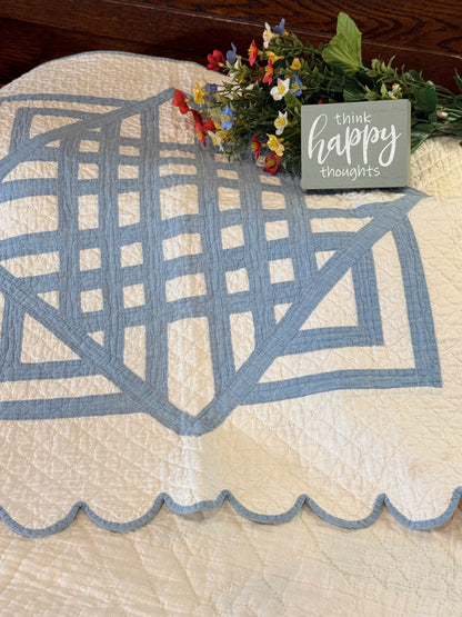 Carpenters Square in a Square Crib Quilt