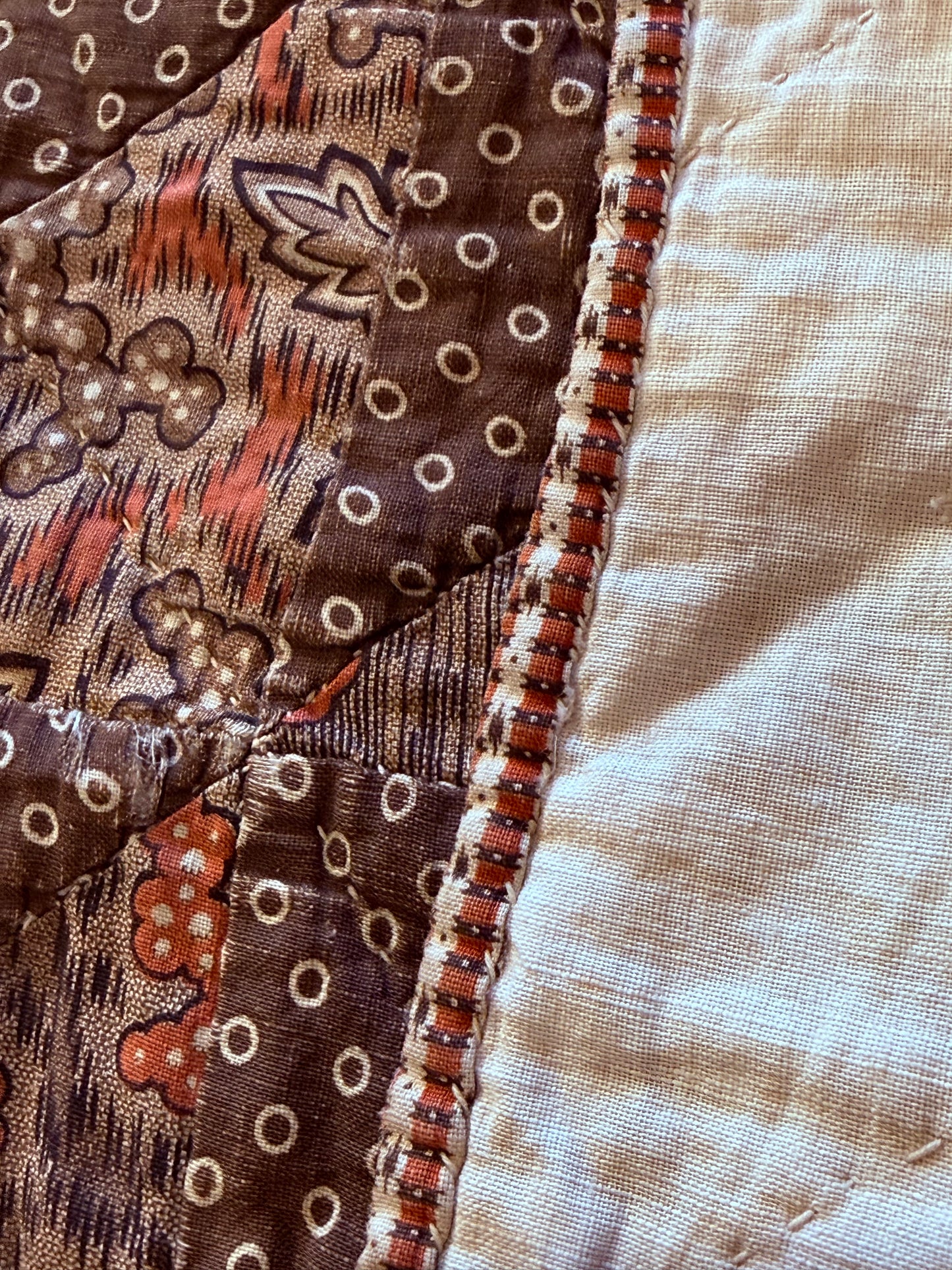 Early Antique Patchwork Crib Quilt