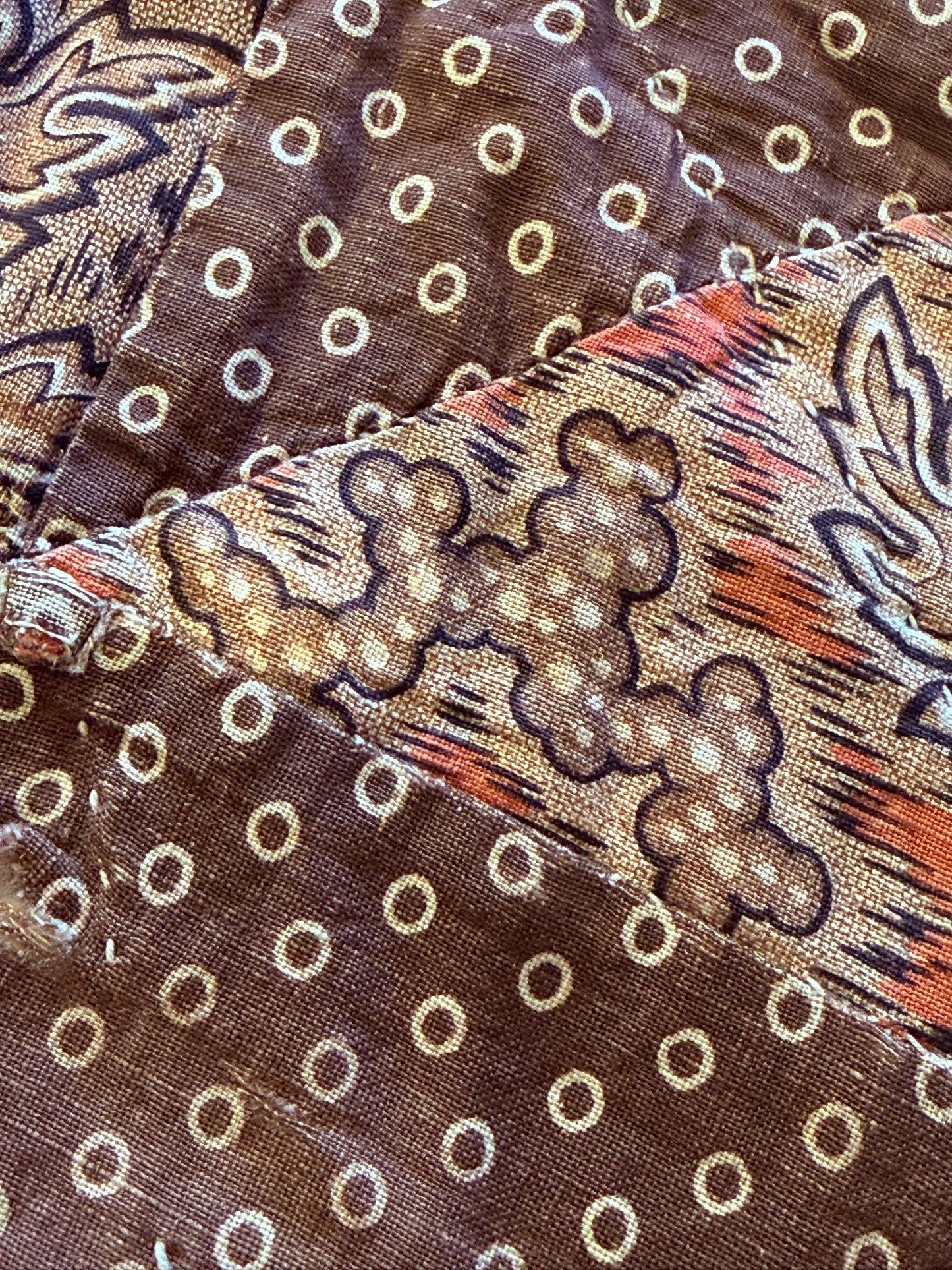 Early Antique Patchwork Crib Quilt