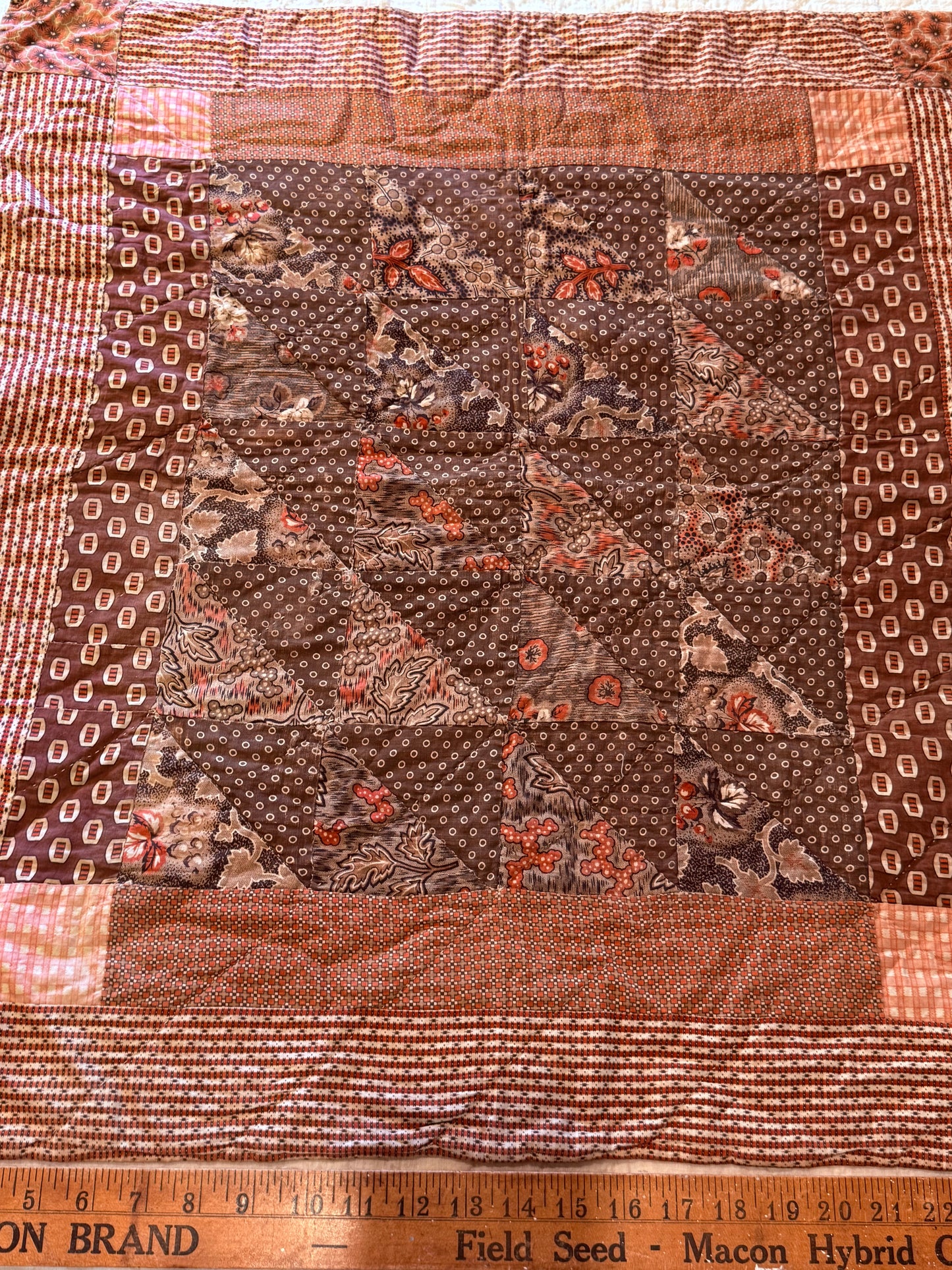 Early Antique Patchwork Crib Quilt