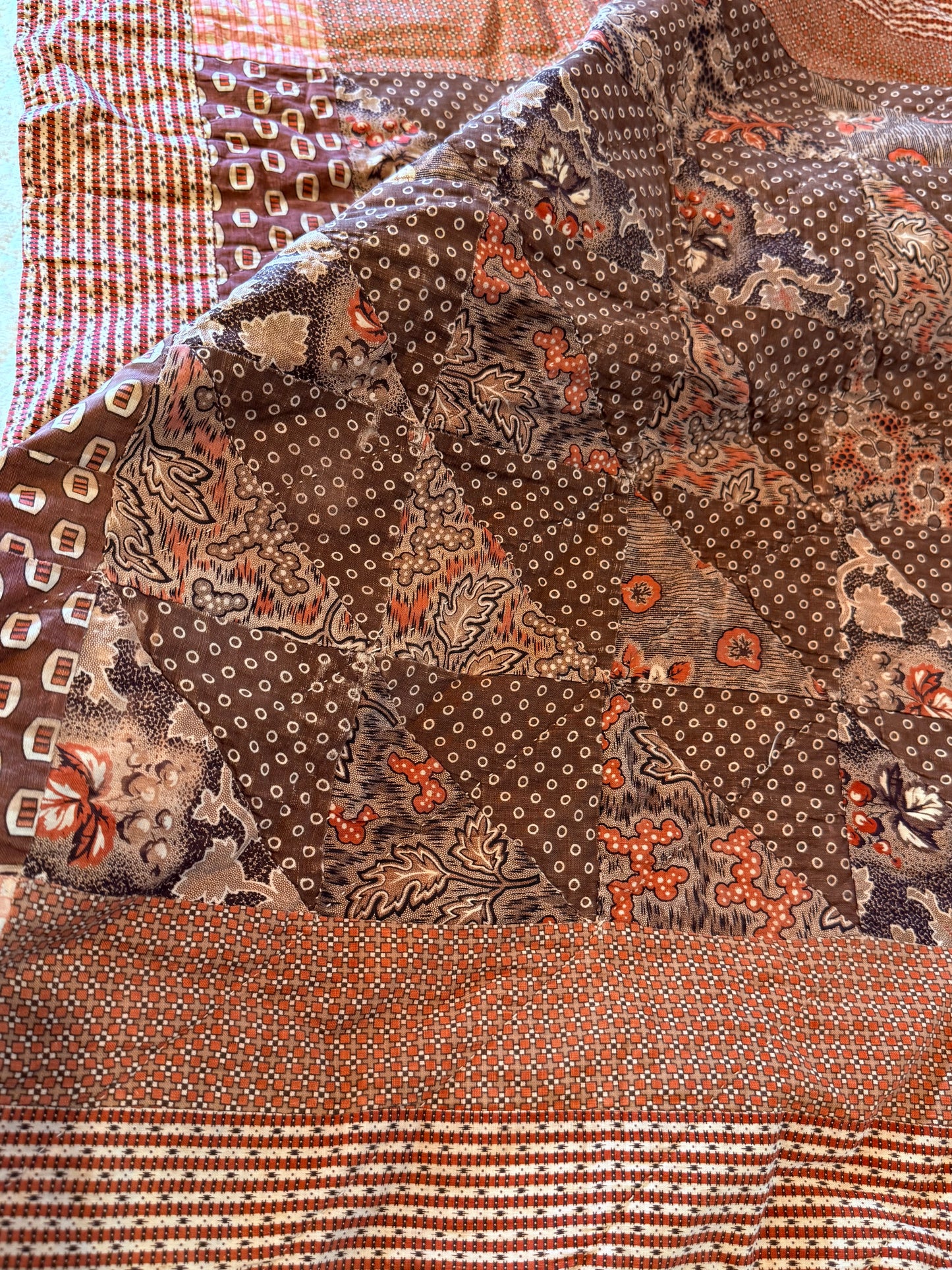 Early Antique Patchwork Crib Quilt