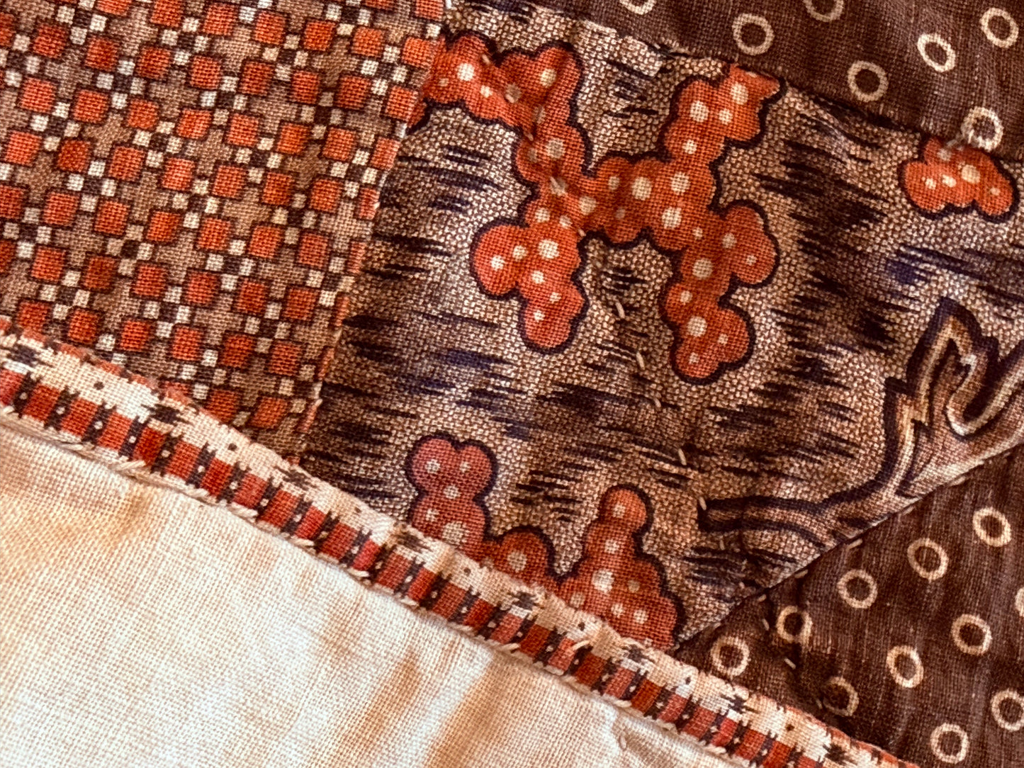 Early Antique Patchwork Crib Quilt