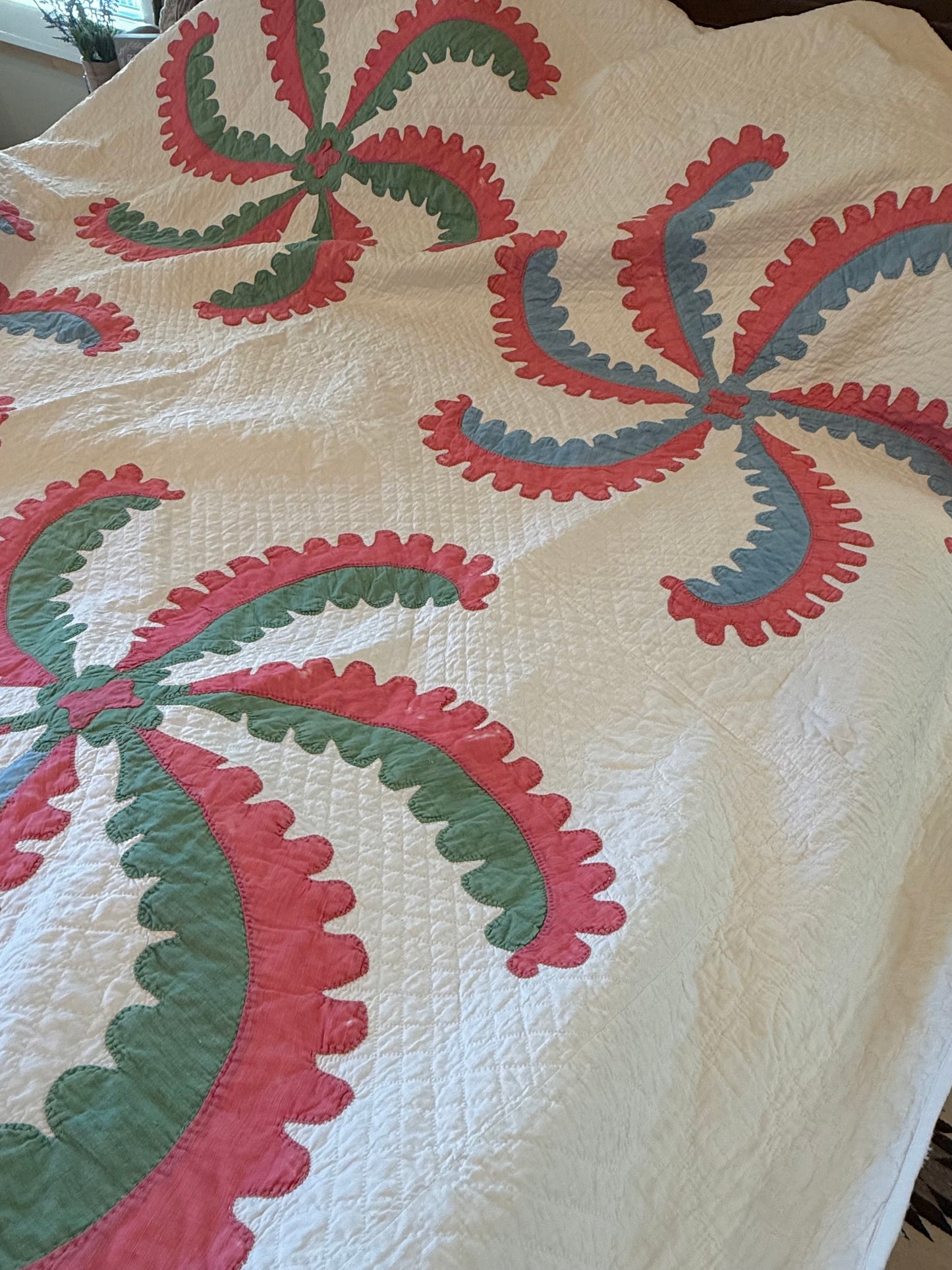 Princess Feather Appliqué  Quilt