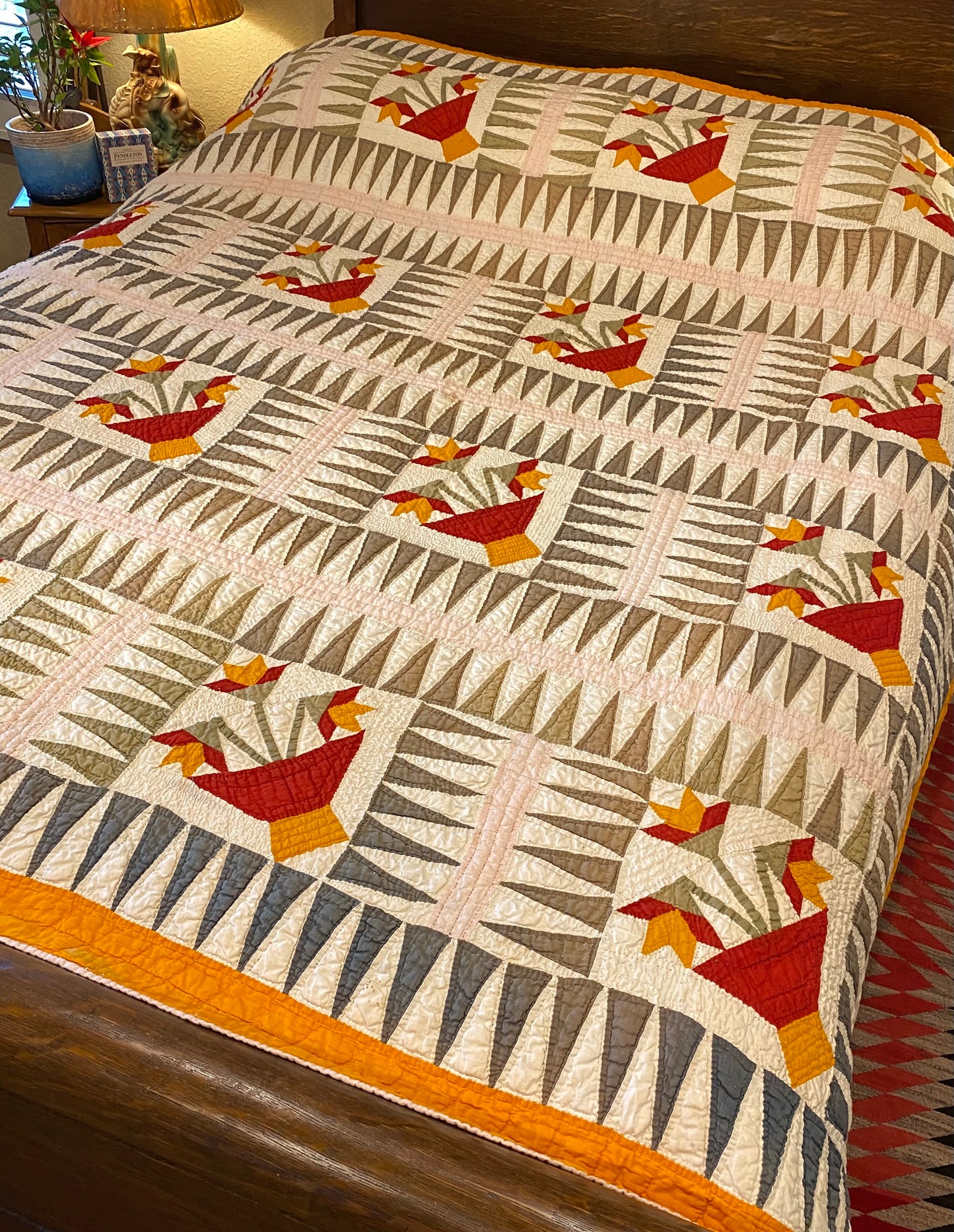 Sawtooth Rocky Mountain North Carolina Lily Quilt