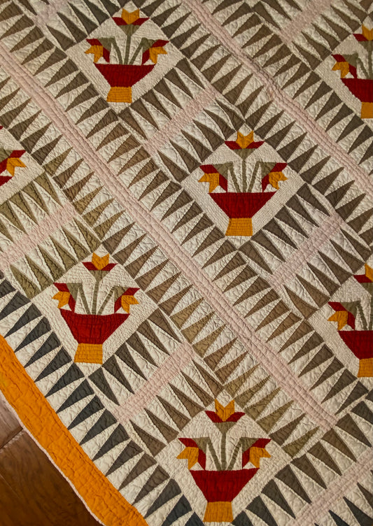 Sawtooth Rocky Mountain North Carolina Lily Quilt