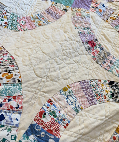 Double Wedding Ring Quilt  1930’s