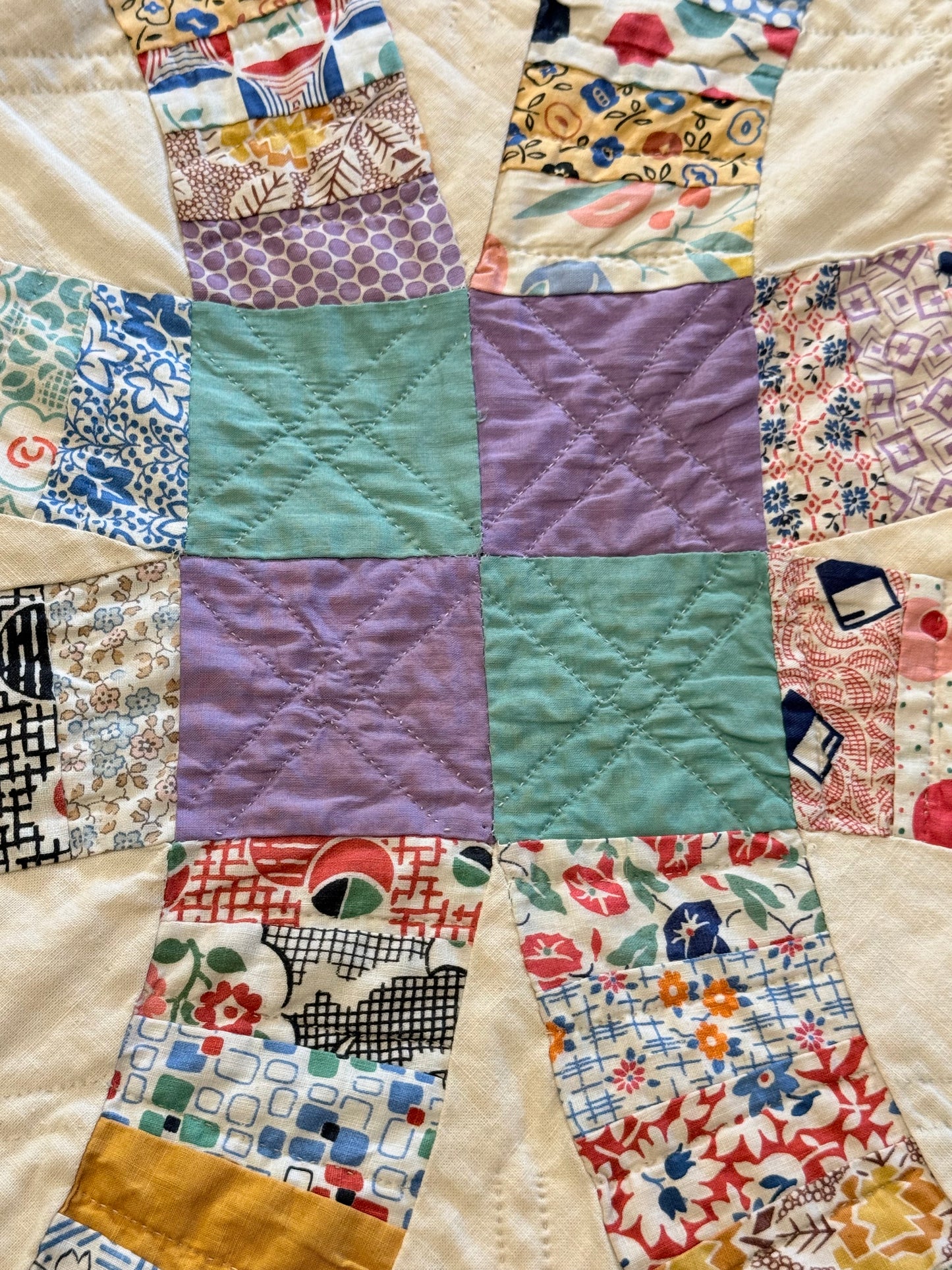 Double Wedding Ring Quilt  1930’s