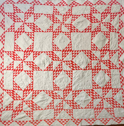 Star of Triangles Quilt with Border