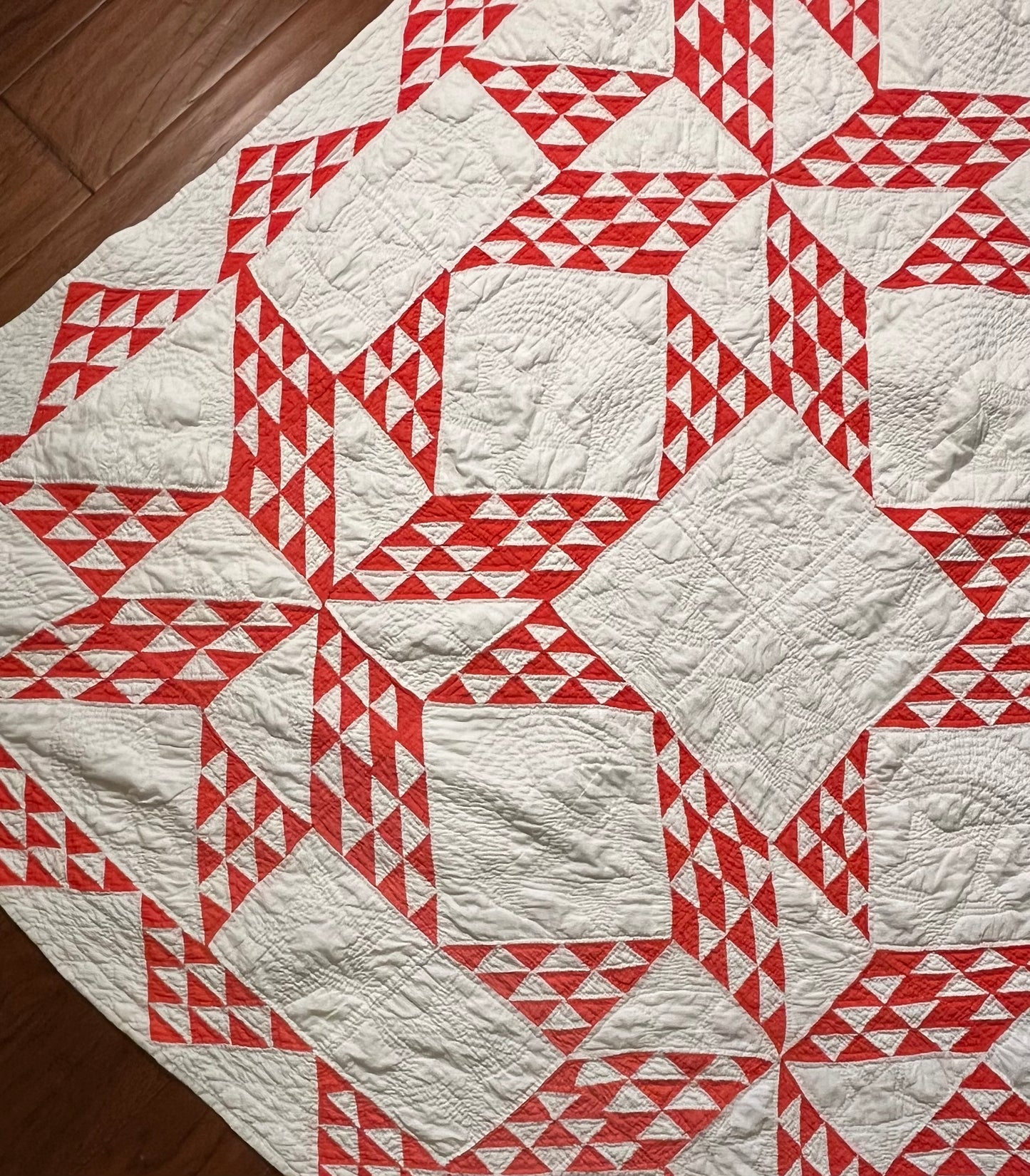 Star of Triangles Quilt with Border