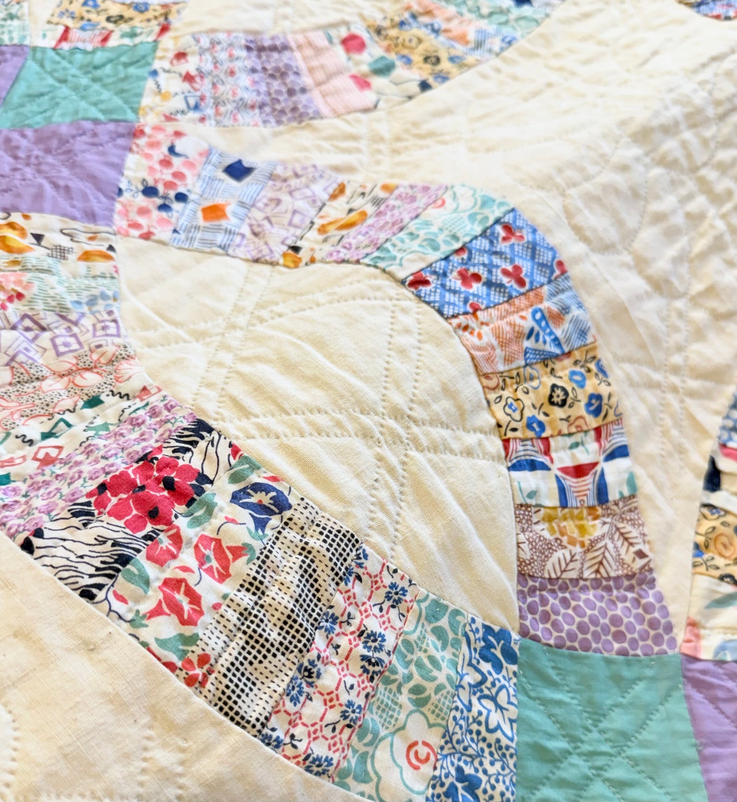 Double Wedding Ring Quilt  1930’s