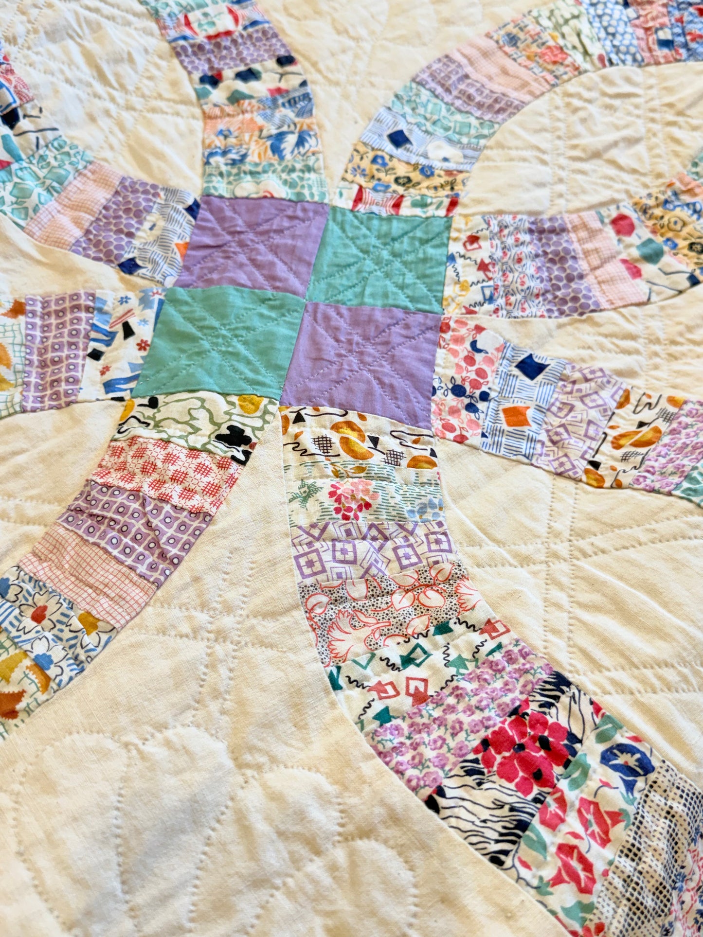 Double Wedding Ring Quilt  1930’s