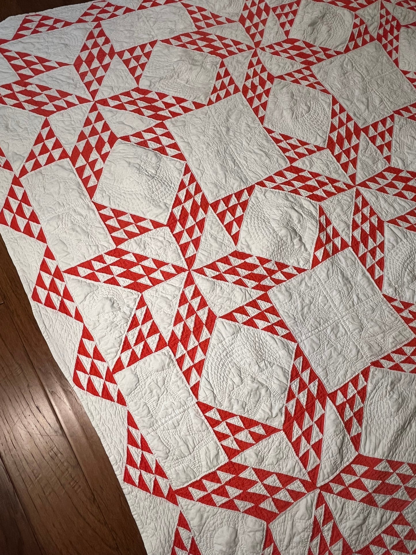 Star of Triangles Quilt with Border