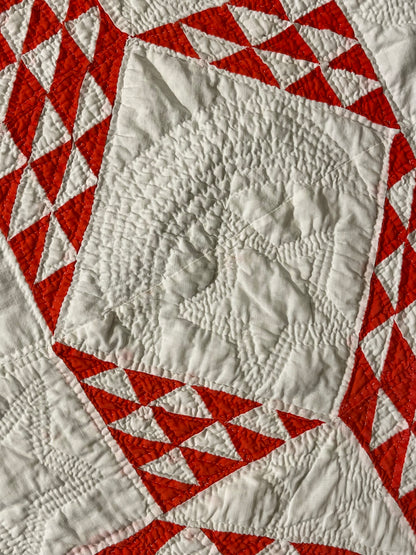 Star of Triangles Quilt with Border