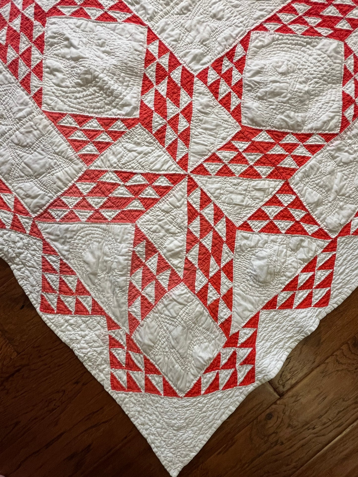 Star of Triangles Quilt with Border