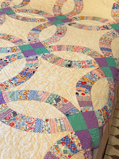 Double Wedding Ring Quilt  1930’s