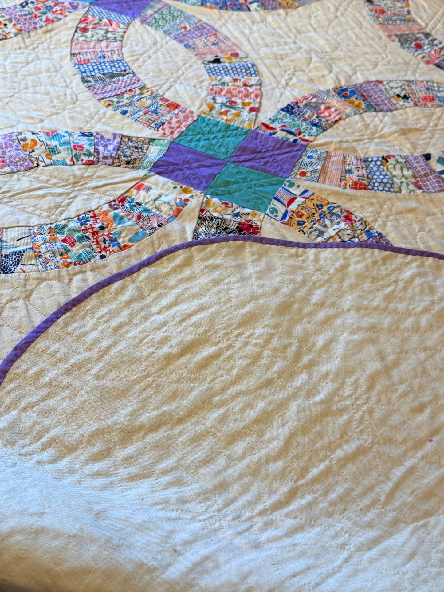 Double Wedding Ring Quilt  1930’s