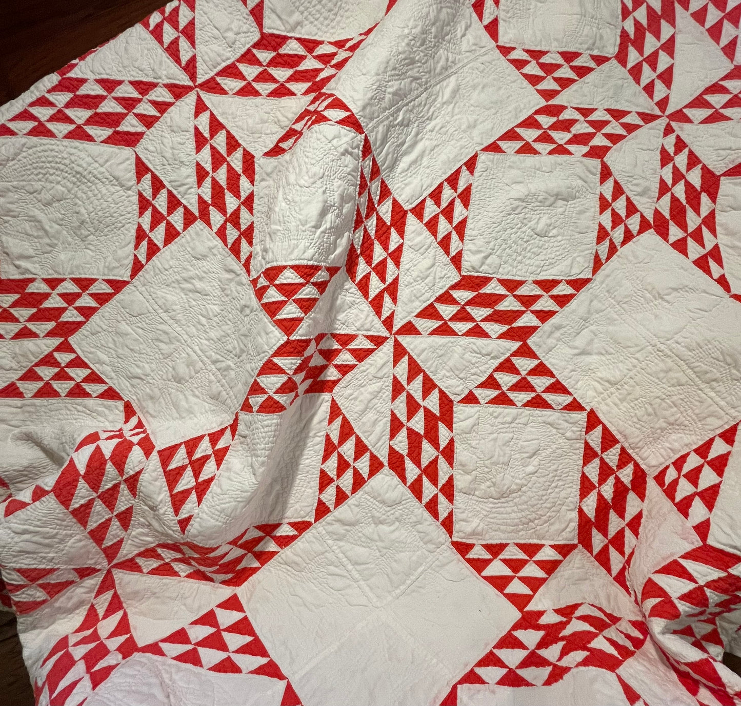Star of Triangles Quilt with Border