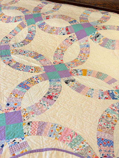 Double Wedding Ring Quilt  1930’s