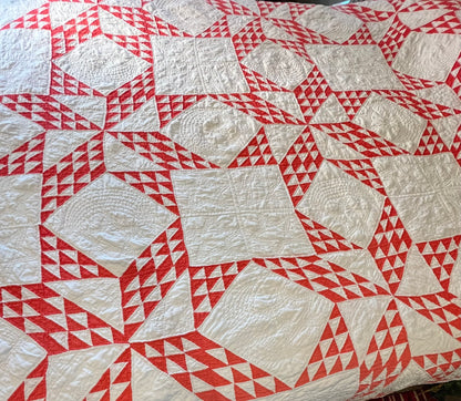 Star of Triangles Quilt with Border