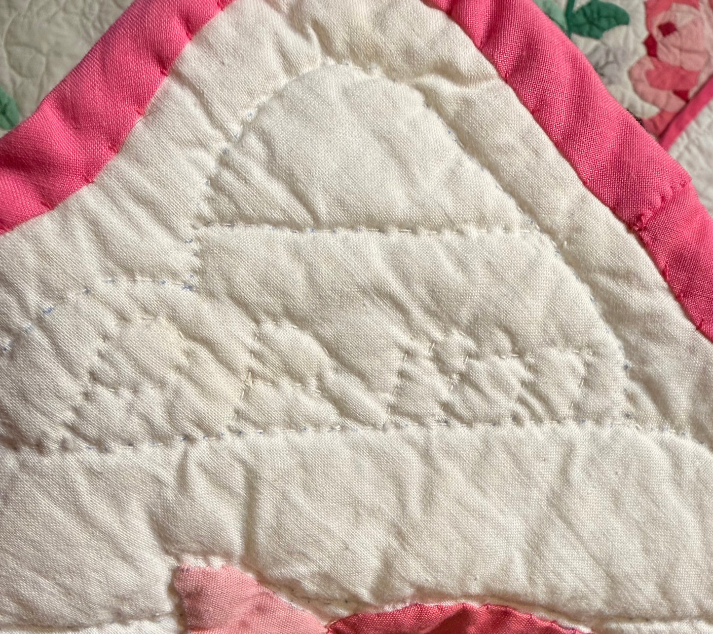 Dated American Beauty Bouquet Applique  Quilt